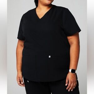 Black Fabletics Method Scrub Top